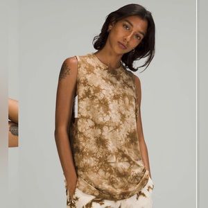 LULULEMON earth tie dye all yours tank top